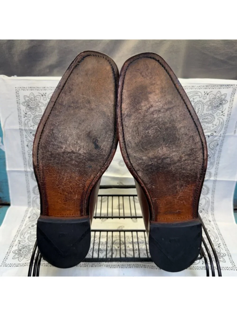 Allen Edmonds Berkely Split Toe Brown Leather Oxfords Men's Size 13B
